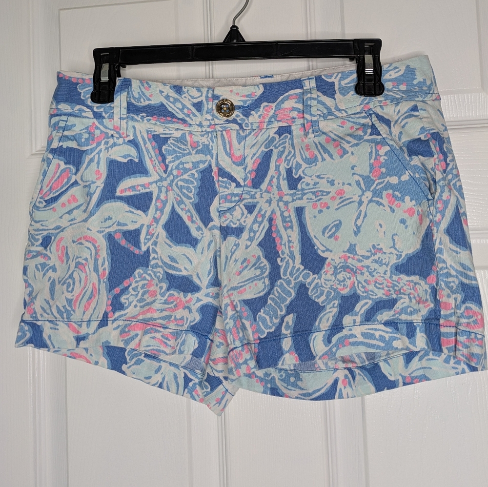 Lilly Pulitzer Callahan Shorts Seashell Size 4